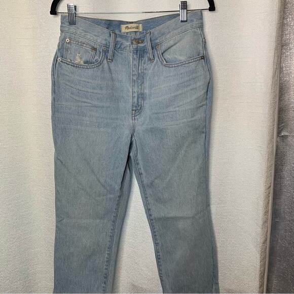 Madewell Full Length Straight Leg jeans high rise in Fitzgerald Wash size 27 - Picture 10 of 11
